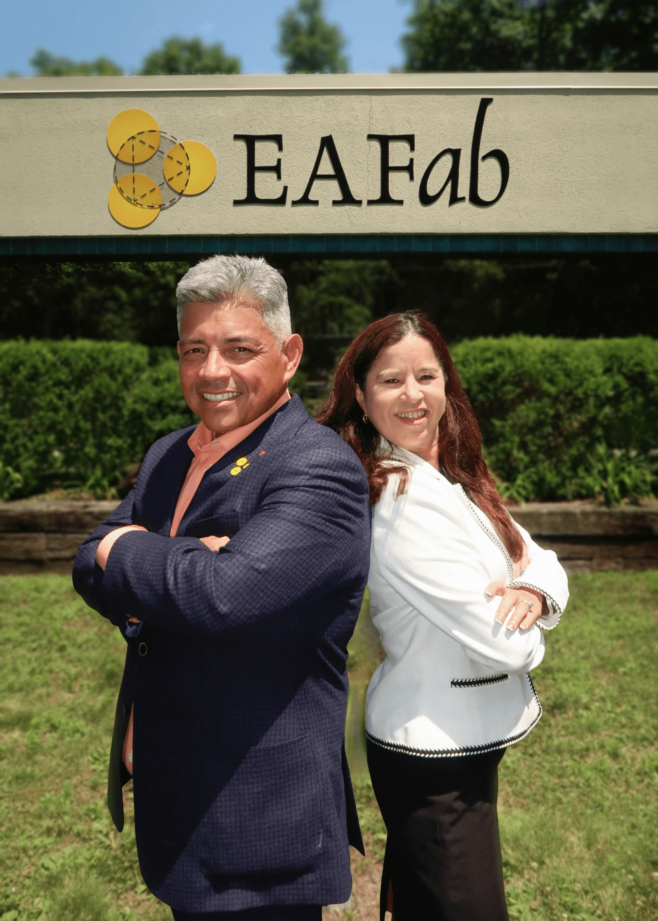 Claudia Leal and Pedro Quiroga, founders of EAFab
