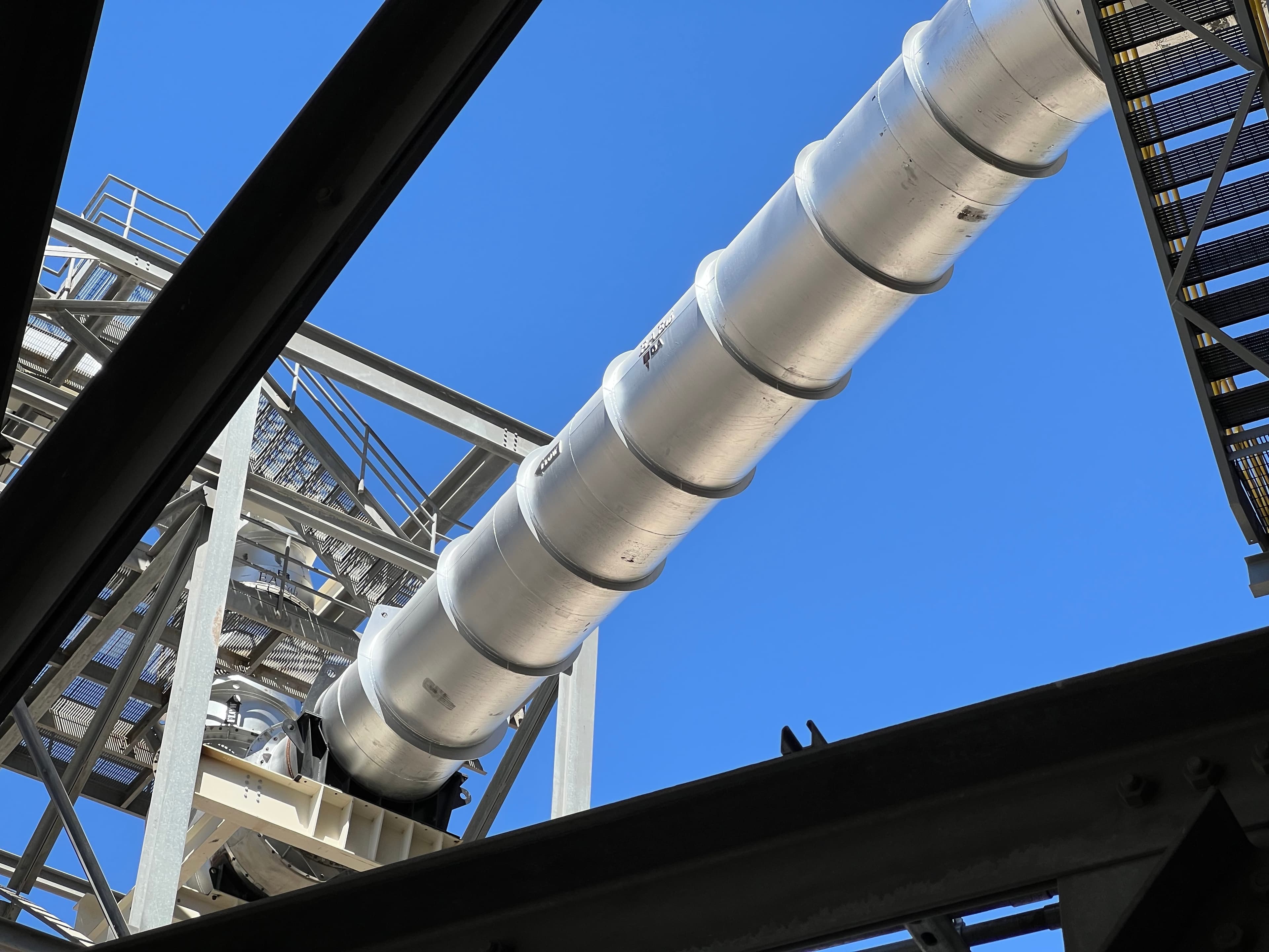 EAFab dry duct installed outdoors