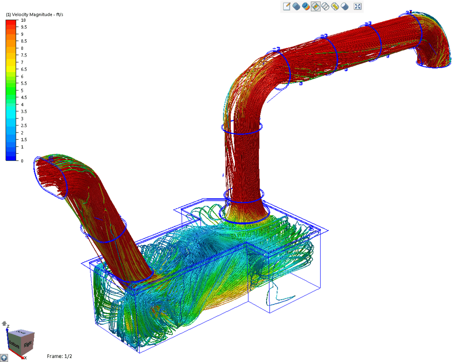Off-gas flow analysis