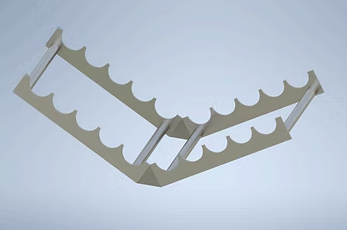 Photo of v shaped rack.
