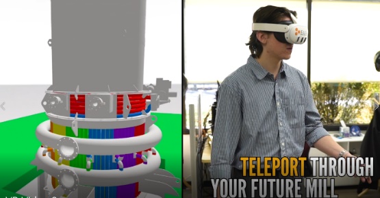 EAFab engineer working in a Virtual Reality environment. EAFab Corporation, North American Steel Industry Supplier, Meltshop equipment